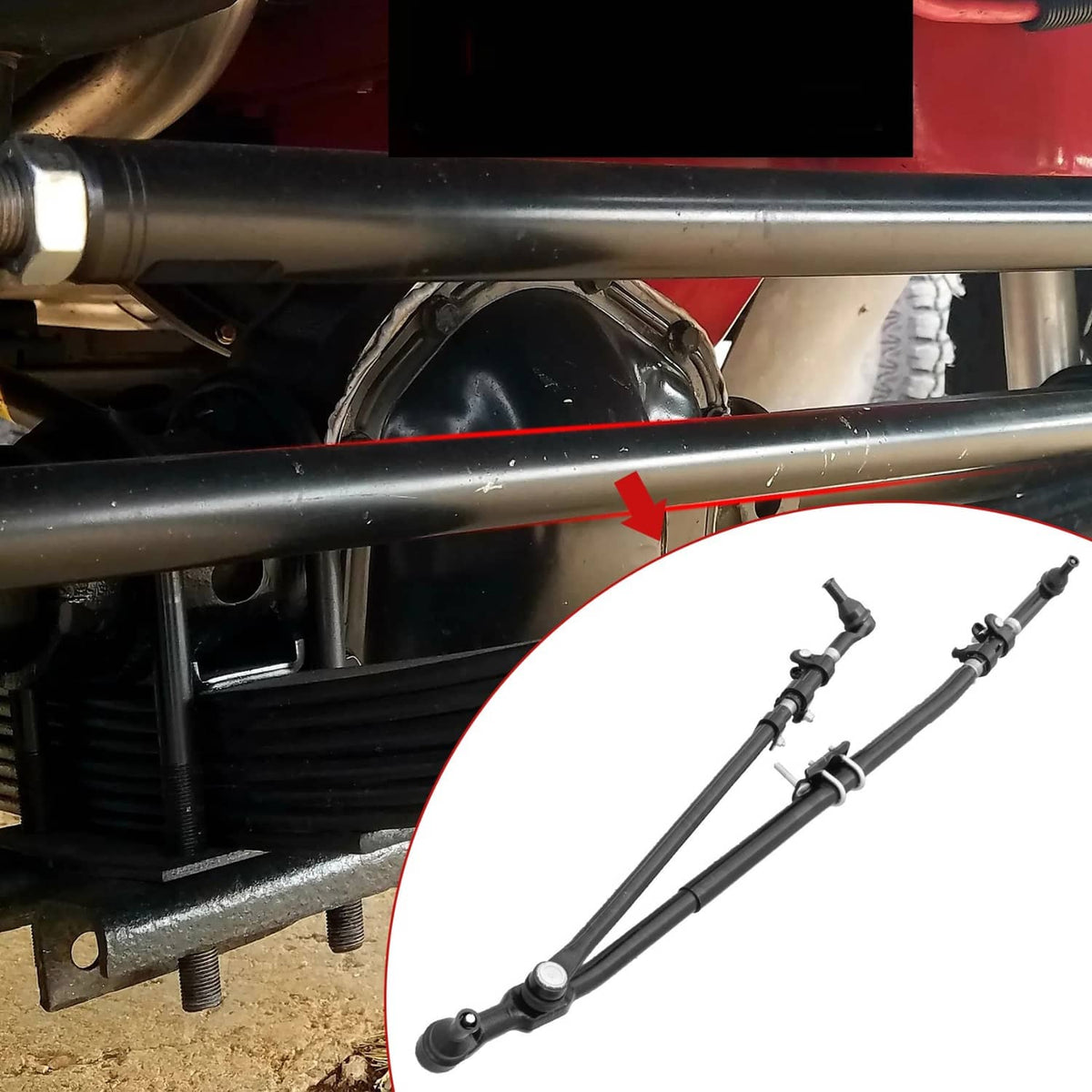 Solidspare Upgrade Steering Linkage Drag Link Tie Rod Kit For Dodge Ram 1500 2500 3500