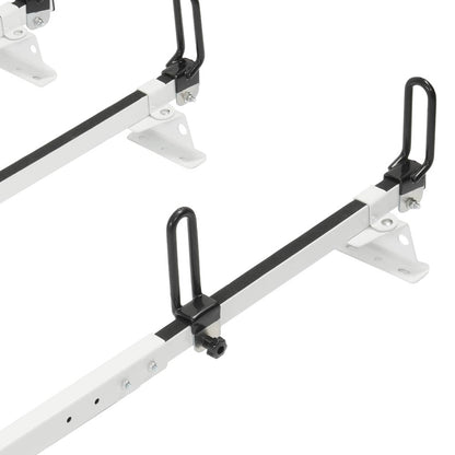 Solid Spare 3-Bars Cargo Van High Ladder Roof Rack For Nissan NV 1500 2500 3500 750 lbs