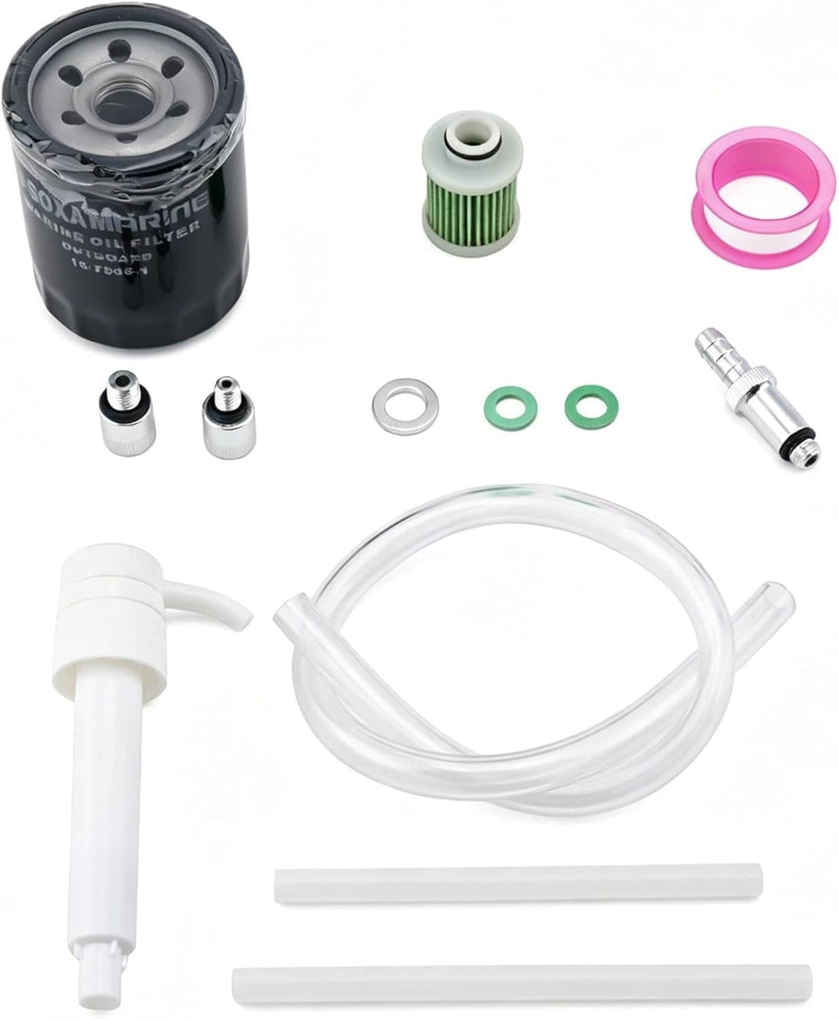 Solid Spare Outboards 100 Hour Oil Maintenance Kit for Suzuki DF 150 175 200 HP 15412-92J00