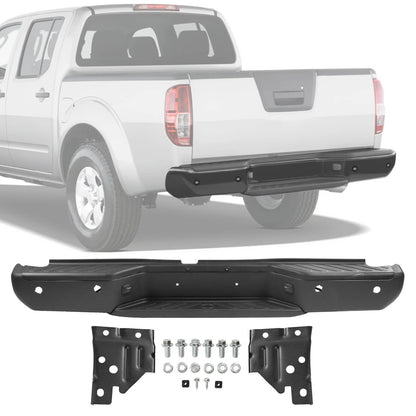 Solidspare Rear Steel Step Bumper Assembly W/ Sensor Holes For 2013-2021 Nissan Frontier