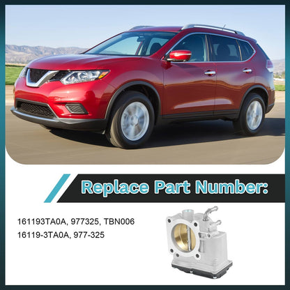 Solidspare Throttle Body Assembl for Nissan Altima 2013-2018 Rogue 14-19 L4 2.5L 977-325