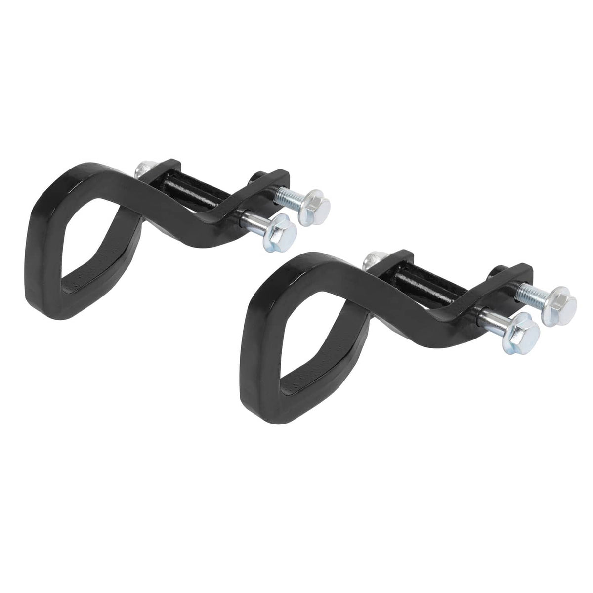 Solid Spare Heavy Duty Front Car Tow Hooks w/ Bolts For GMC Sierra 1500 2019-2026 Black