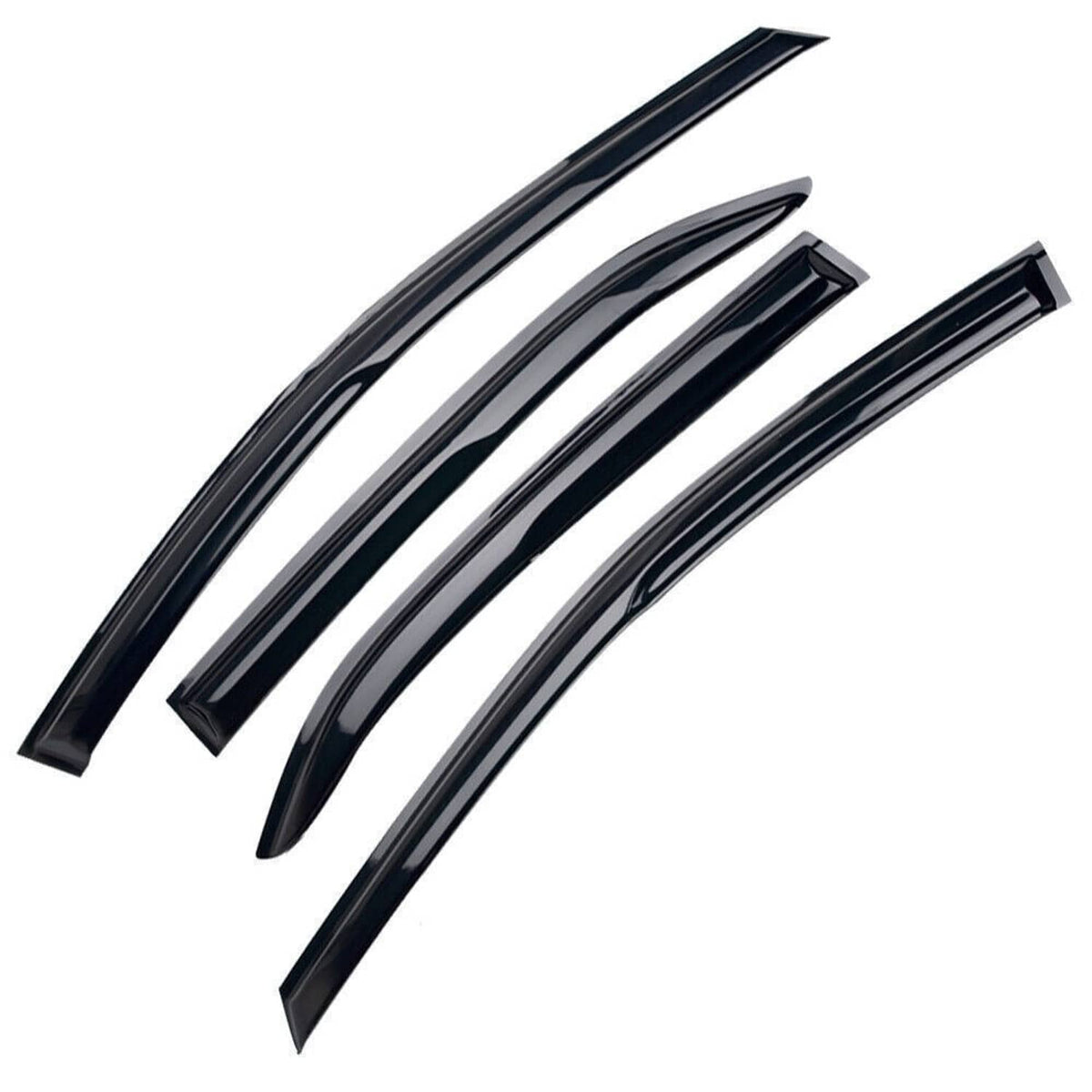 Solidspare New For 18-24 8th Gen Toyota Camry JDM 3D Mugen Style Window Visors Rain Guards