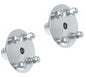 (2) 4" x 4" Live Axle Hub 1" to 3/4" Step-Down for Go Kart Cart ATV Quad Trailer