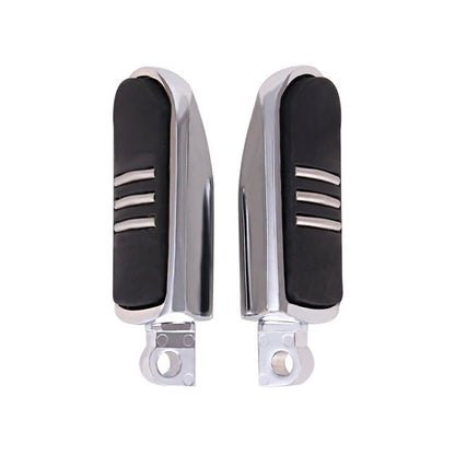 Solidspare Chrome Long Highway Foot Pegs 1-1/4" motorcycle For Harley Dyna FXSB CVO Yamaha