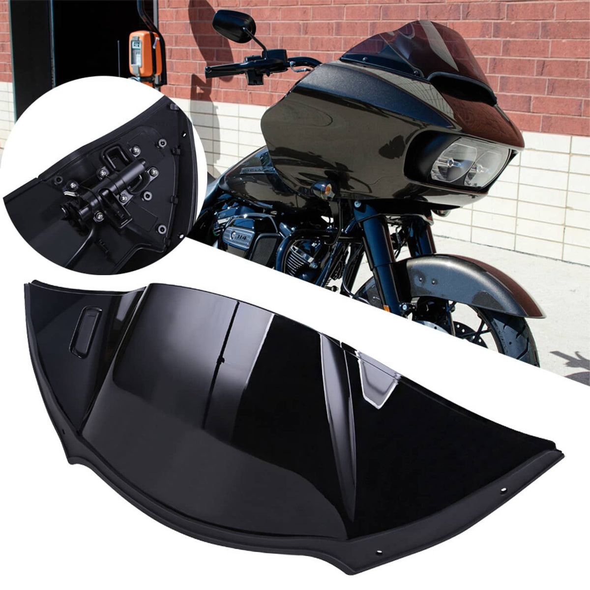 Solidspare Inner Fairing Cover Top Duct Air Vent Fits For Harley CVO Road Glide Ultra FLTR