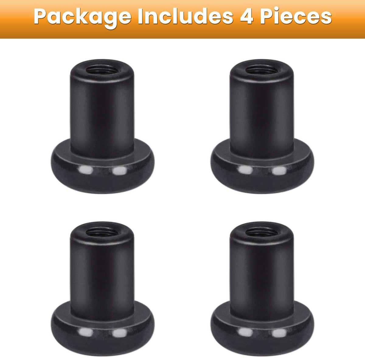 Solid Spare Door Hinge Nuts for Jeep Wrangler JK JL Sports Sahara Freedom Rubicon 2007-2020