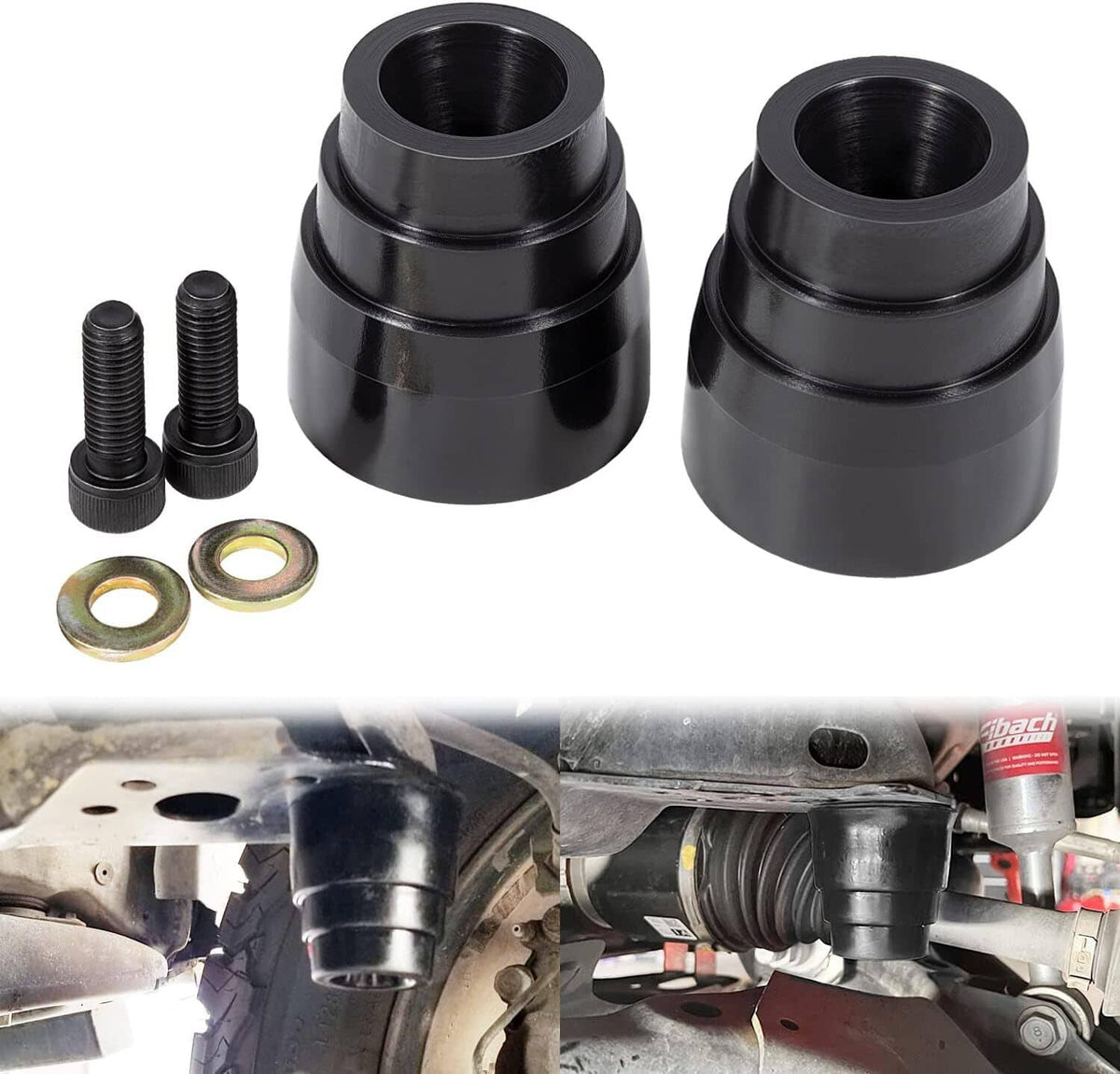 Solid Spare 8.9104G Rear Bump Stop Set (One Pair) for Toyota 4runner 1996-2009 2WD/4WD