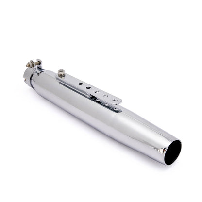 Solidspare LH&RH Motorcycle Exhaust Muffler Pipe Removable Silencers for Cafe Racer Bobber