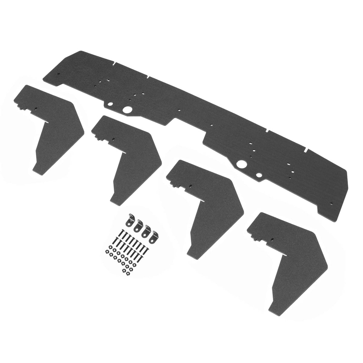 Solid Spare Black Rear Bumper Winglet Splitter Diffuser Fin For 2015-21 Subaru WRX STI