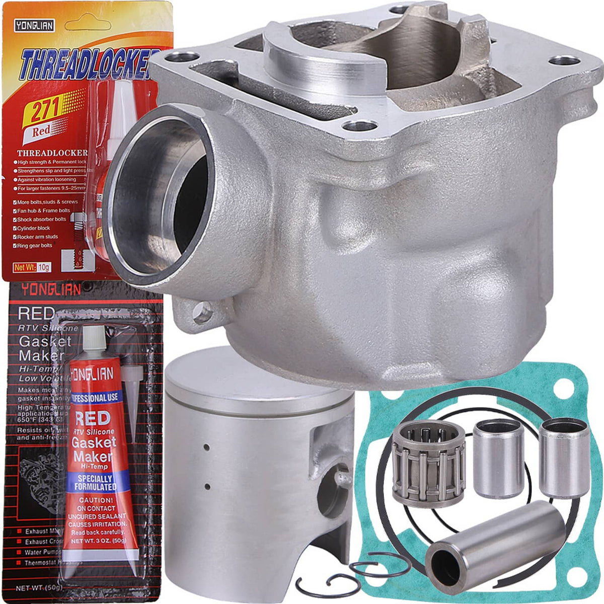 Solidspare 85cc Cylinder Piston Gasket Top End Kit for 2002-2020 Yamaha YZ85 4ES-11311-30