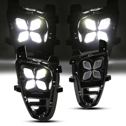 Solid Spare LED Fog Lights DRL Daytime Running Driving Lamps For Kia Sorento 2019-2020 LH+RH