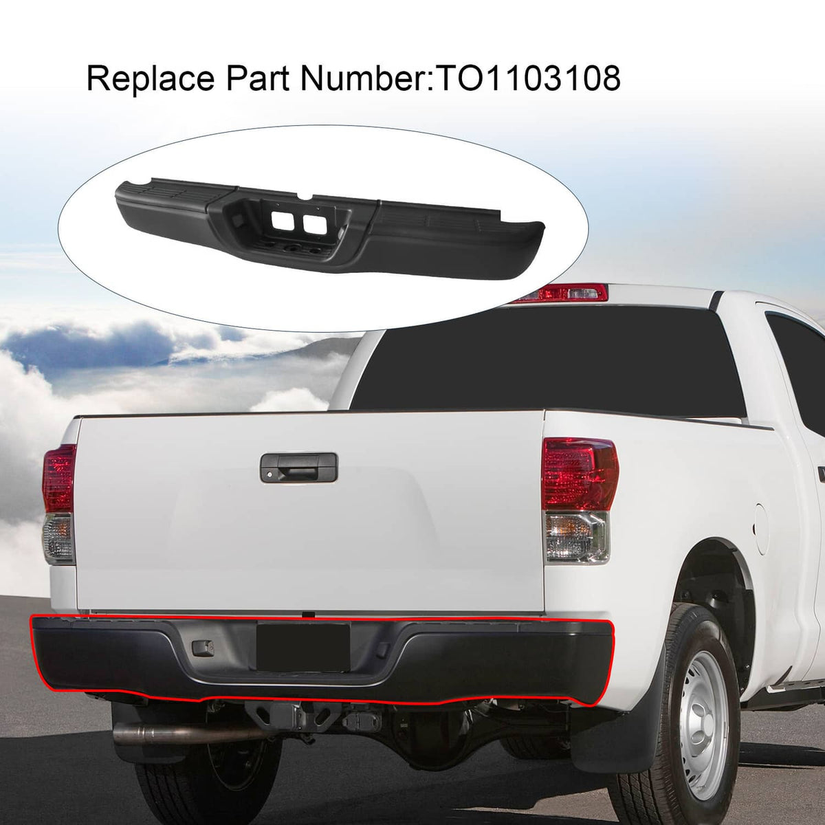 Solidspare For Toyota Tundra 2000-2006 Powder Coated Rear Step Bumper Complete Assembly