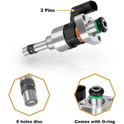Solidspare 4Pcs Fuel Injectors 55577403 For 2017-2019 Chevrolet Cruze Malibu 1.4/1.5L Turbo