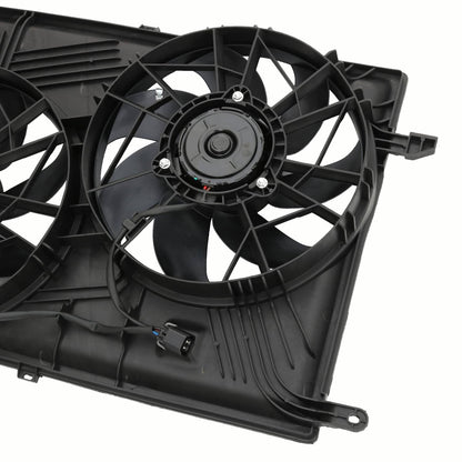 Solidspare Dual Radiator Cooling Fan Fits For 07-2017 GMC Acadia 2009-17 Chevrolet Traverse