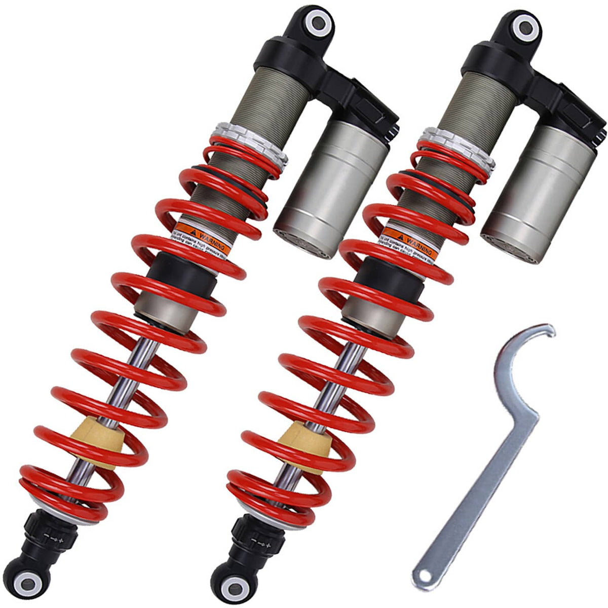 Solidspare STAGE 5 UPGRADED 60" FRONT AIR SHOCKS ABSORBERS FOR POLARIS RZR S 800 2008-2014
