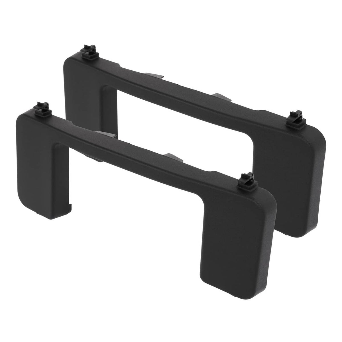 Solid Spare Pair Front Bumper Tow Hook Cover Cap For Ford F250 F350 Super Duty XL XLT 17-22