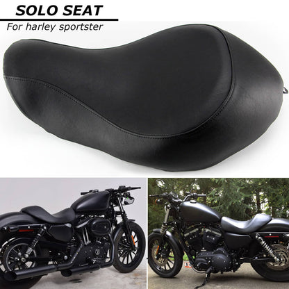 Solidspare Front Rider Driver Solo Seat For Harley Sportster XL 883 1200 Custom 48 72 04-19