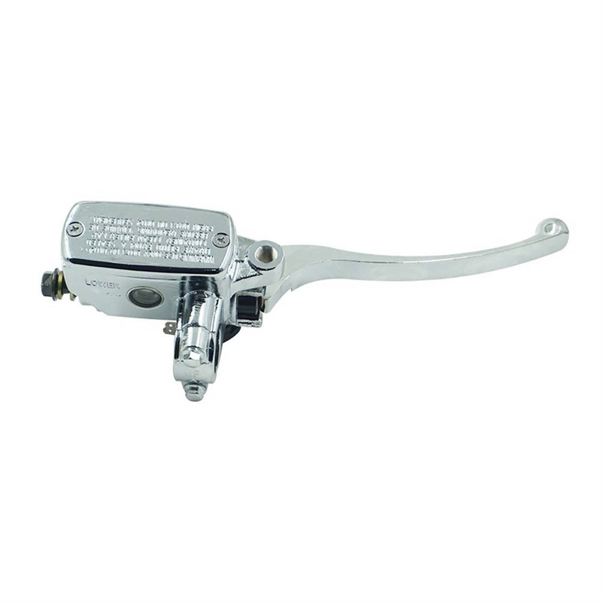 Solidspare 7/8" 22mm Right Motorcycle Handlebar Front Brake Clutch Master Cylinder Chrome
