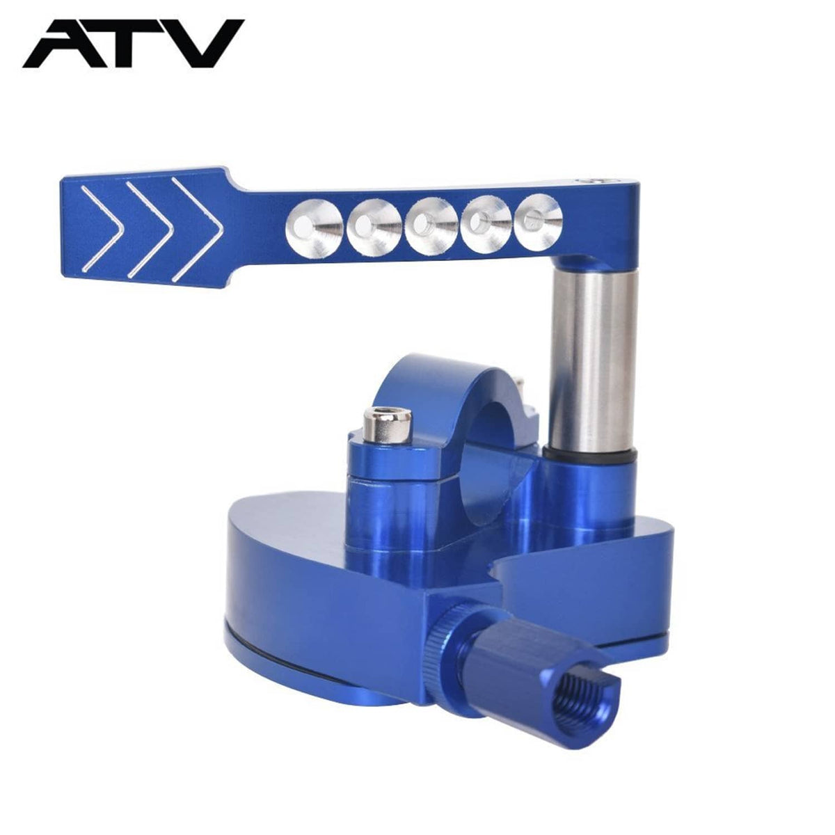 Solidspare Generic Billet Thumb Throttle Assy For Yamaha YFZ450 YFZ450R Raptor YFM 700 Blue