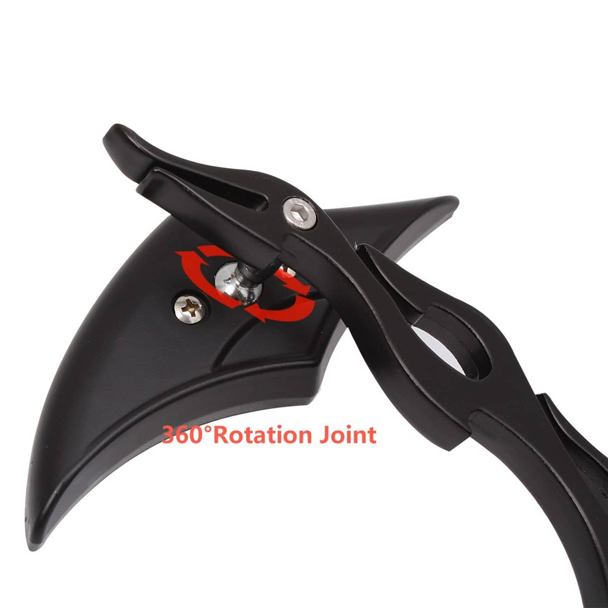 Solidspare PAIR 8mm 10mm Motorcycle Rearview Side Mirrors For Kawasaki Honda Ducati Suzuki