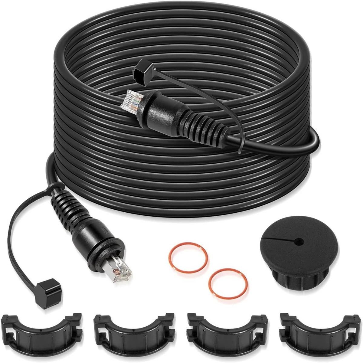 Solidspare 25FT Marine Network Cable RJ45 Cord Replace for Garmin 010-10550-00 for Garmin