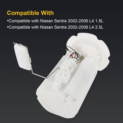 Solidspare Fuel Pump Module Assembly Port For Nissan Sentra 2002-2006 1.8L 2.5L with 1 Tube