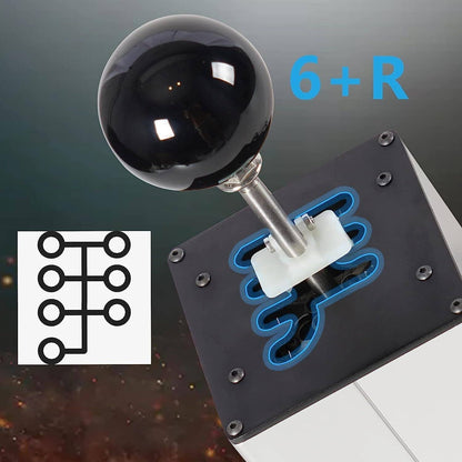 Solidspare USB PC H Gear Shifter 6+R Sim Racing Game For Logitech G29 G27 G25 Thrustmaster