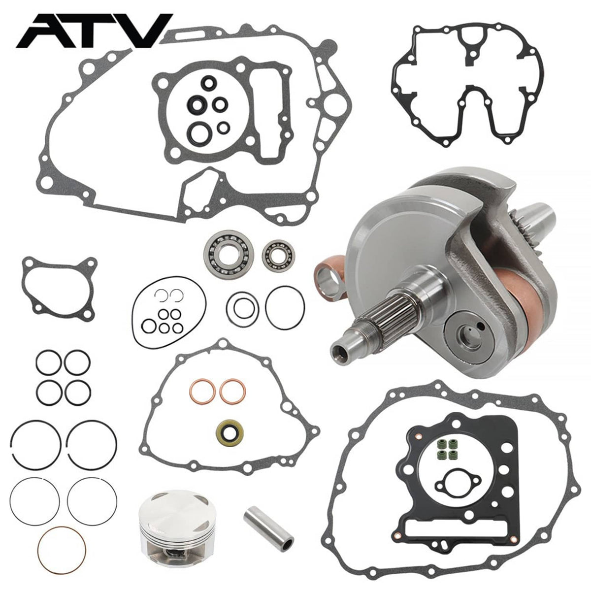 Solidspare Top Bottom End Engine Rebuild Kit For HONDA TRX 400EX Crank Piston Kit 1999-2004
