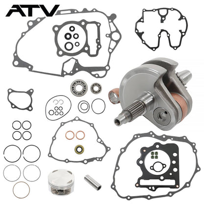 Solidspare Top Bottom End Engine Rebuild Kit For HONDA TRX 400EX Crank Piston Kit 1999-2004