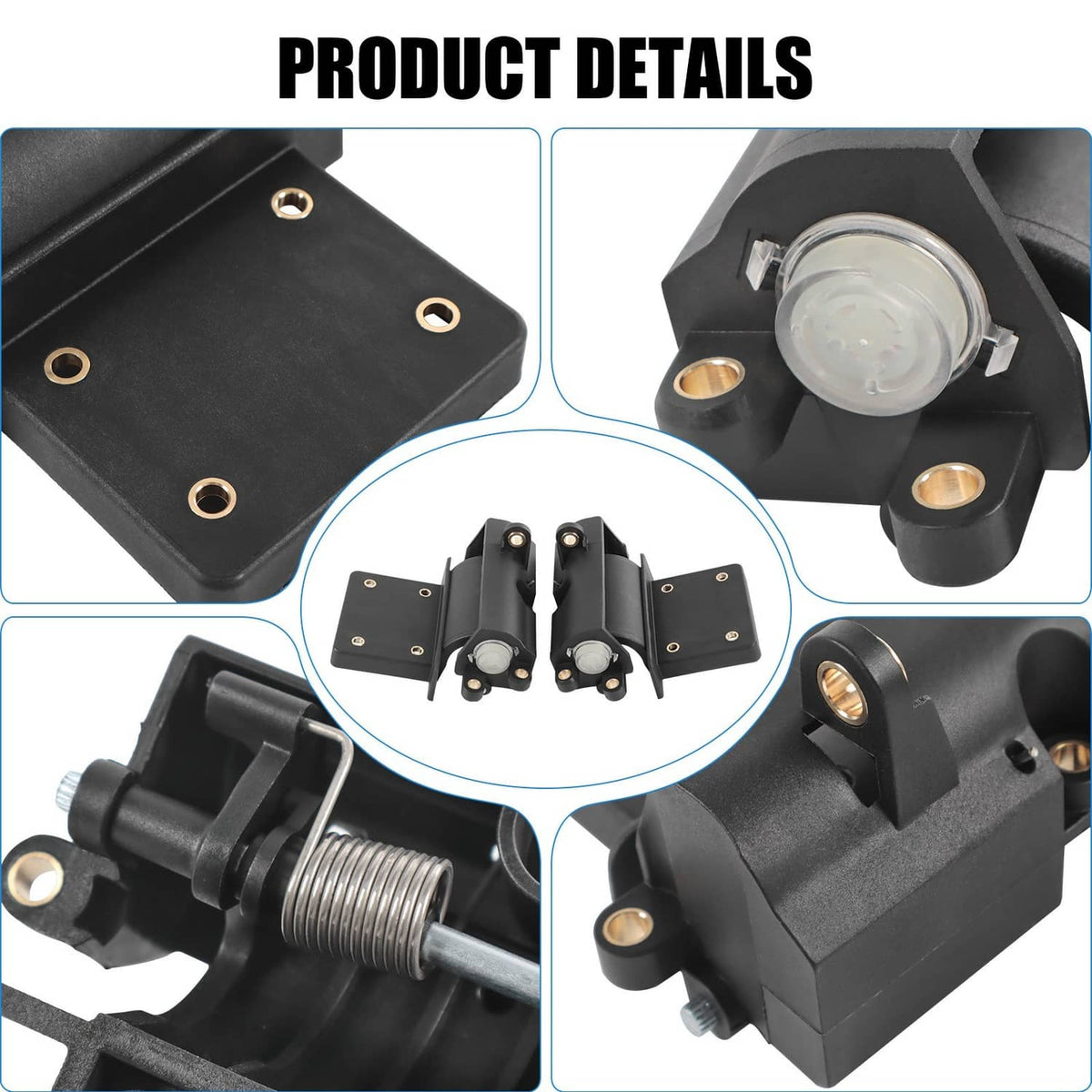Solidspare Glove Box Hinges Inner Fairing Fit 2014-2024 Harley-Davidson All Road Glide FLHT