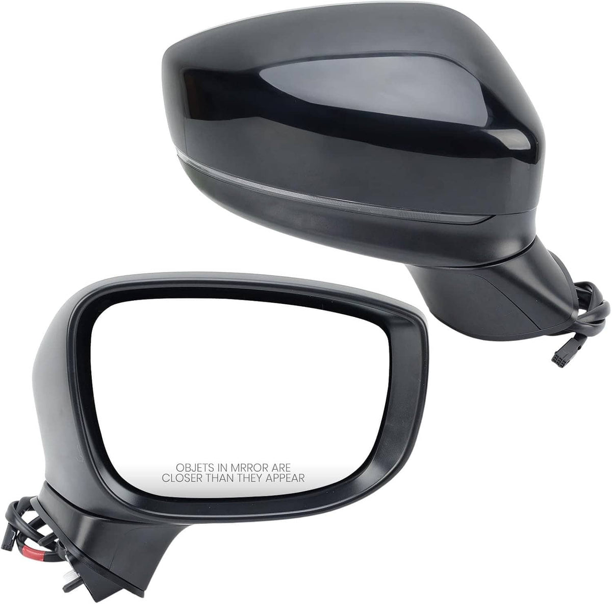 Solidspare Passenger Side Mirror w/BSM Power Turn Signal Light For 2017-2024 Mazda CX-5