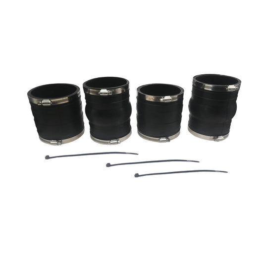 Solid Spare Upper Lower Rubber Coupler Exhaust Hose Bellows For OMC Volvo Penta 4.3 5.0 5.7L
