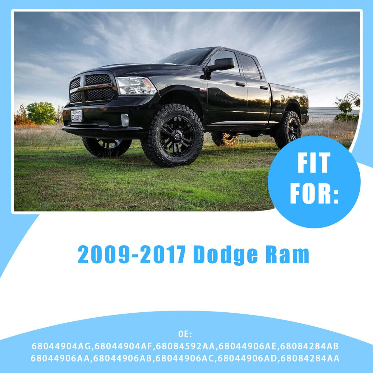 Solidspare Backup Camera & Rear Latch Tailgate Handle For 2009-17 Dodge Ram 1500 2500 3500