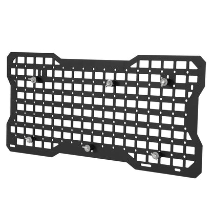 Solid Spare For Jeep Wrangler JK 07-22 Aluminium Tailgate Tactical Molle Panel W/Storage Bag