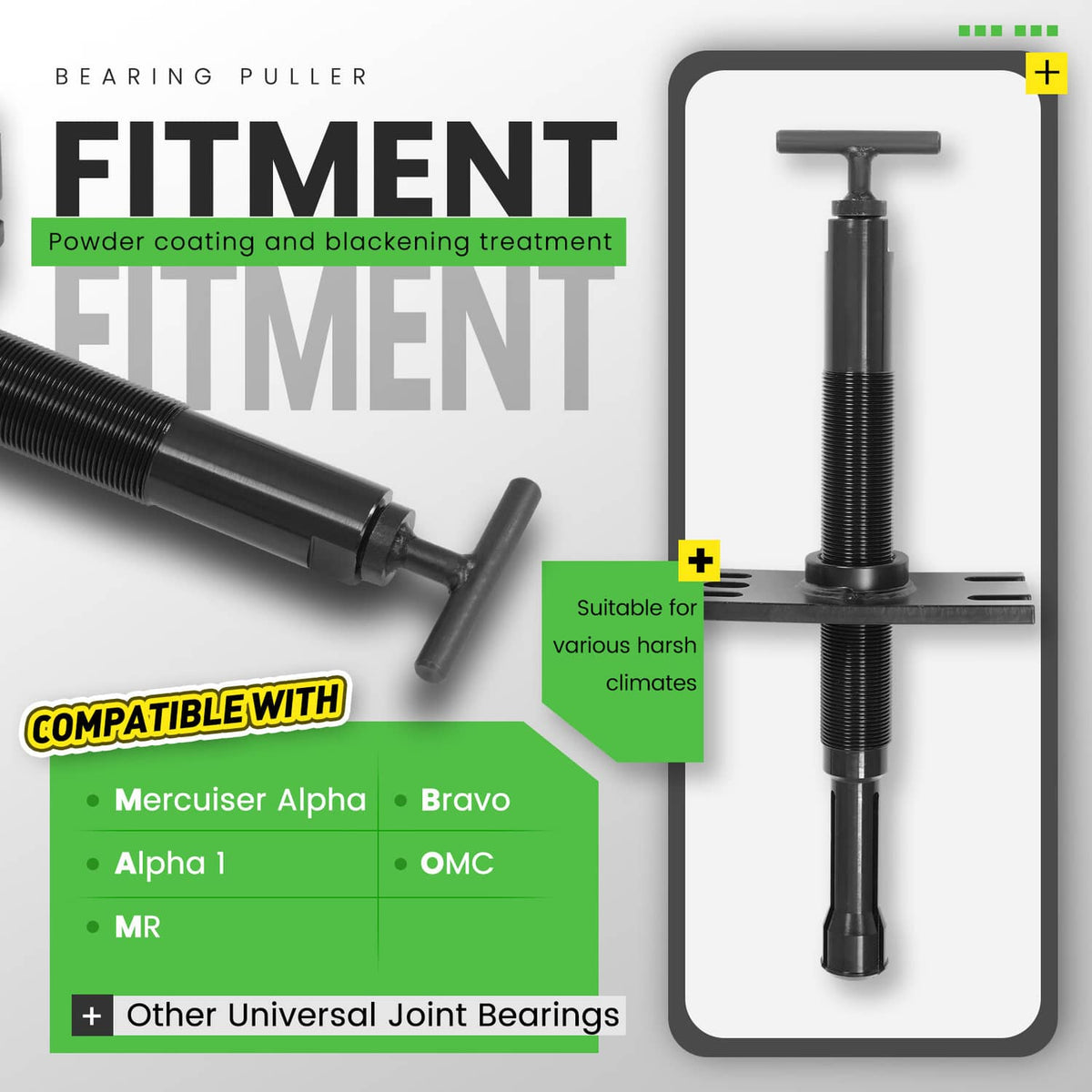 Solidspare Gimbal Bearing Puller + Alignment Tool For Mercruiser Alpha Bravo OMC Volvo Boat