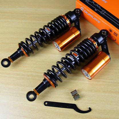 Solidspare 2x 13.5" 343mm Shocks Absorbers Suspension Black For Harley Electra Street Glide