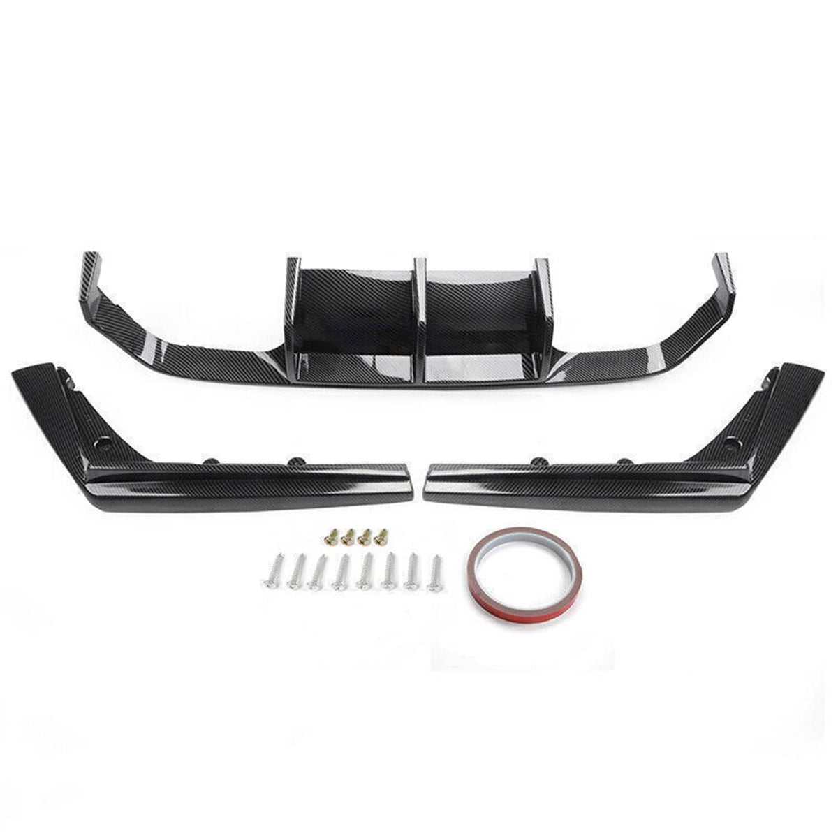 Solidspare Carbon Fiber Color Rear Bumper Diffuser Lip For 2015-2020 BMW F80 M3 F82 F83 M4