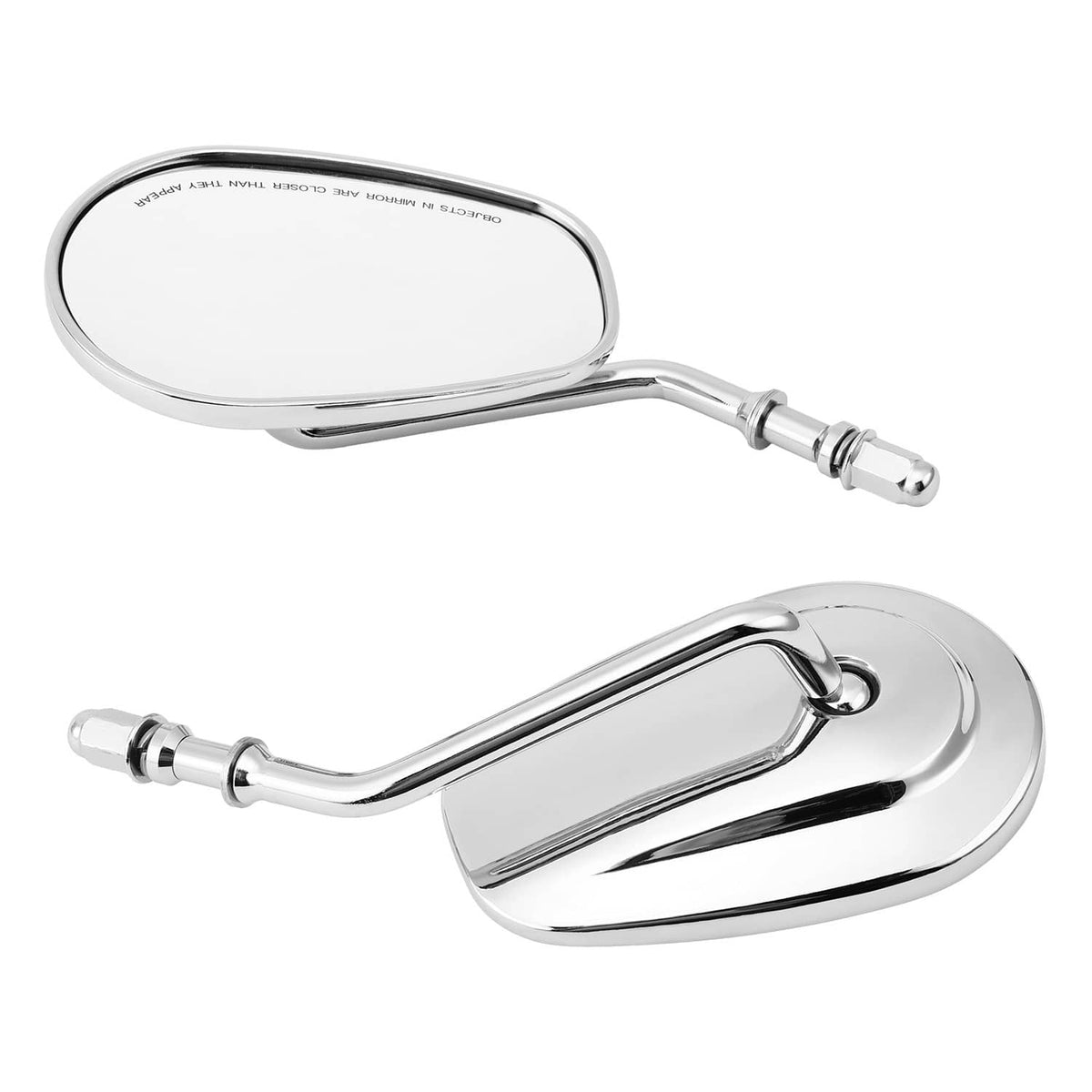 Solidspare 8mm Rear View Mirrors For Harley Sportster XL 883 1200 Touring Road Glide Dyna