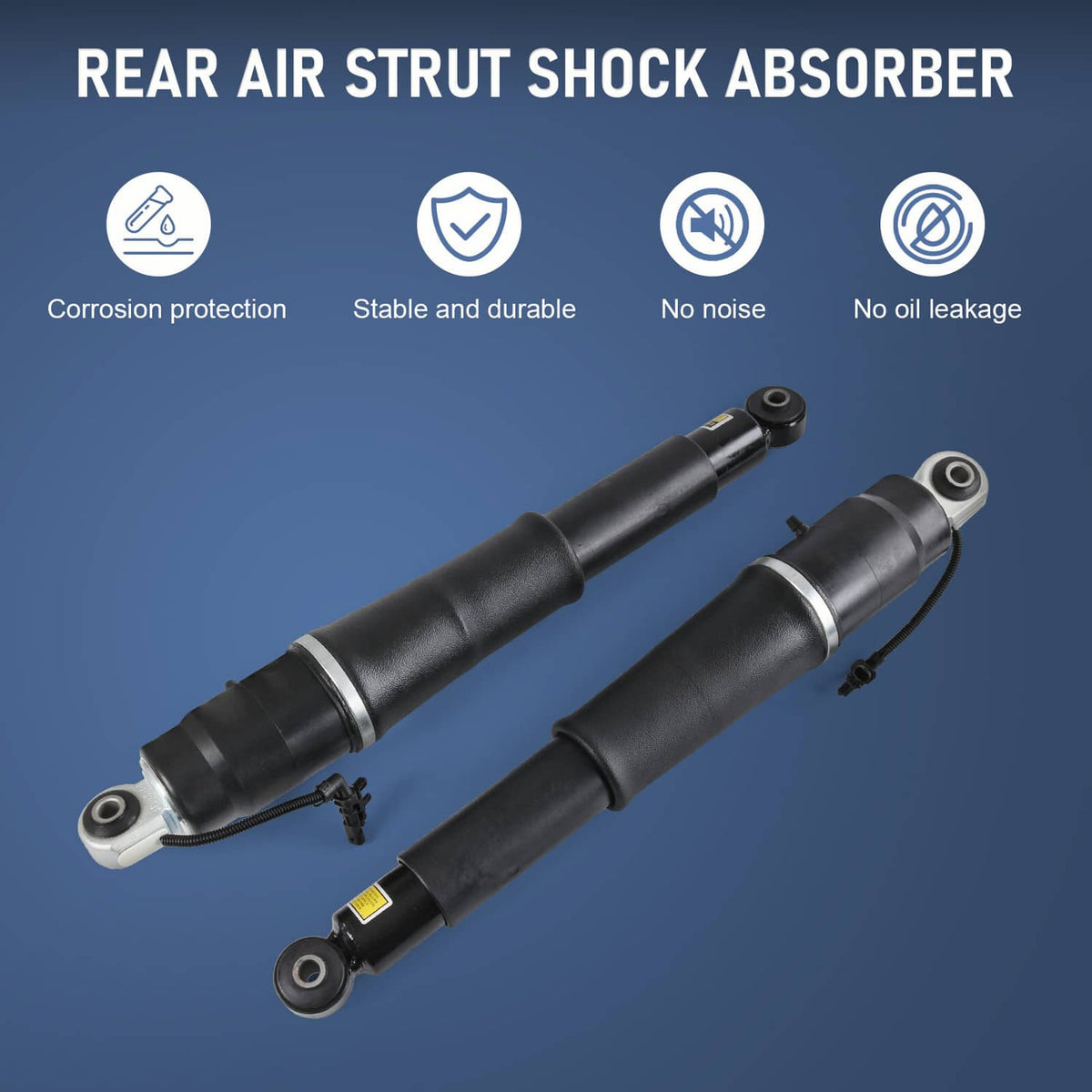 Solidspare Pair REAR Air Shock Absorbers for 2015-20 Escalade Suburban Tahoe Yukon 84176675