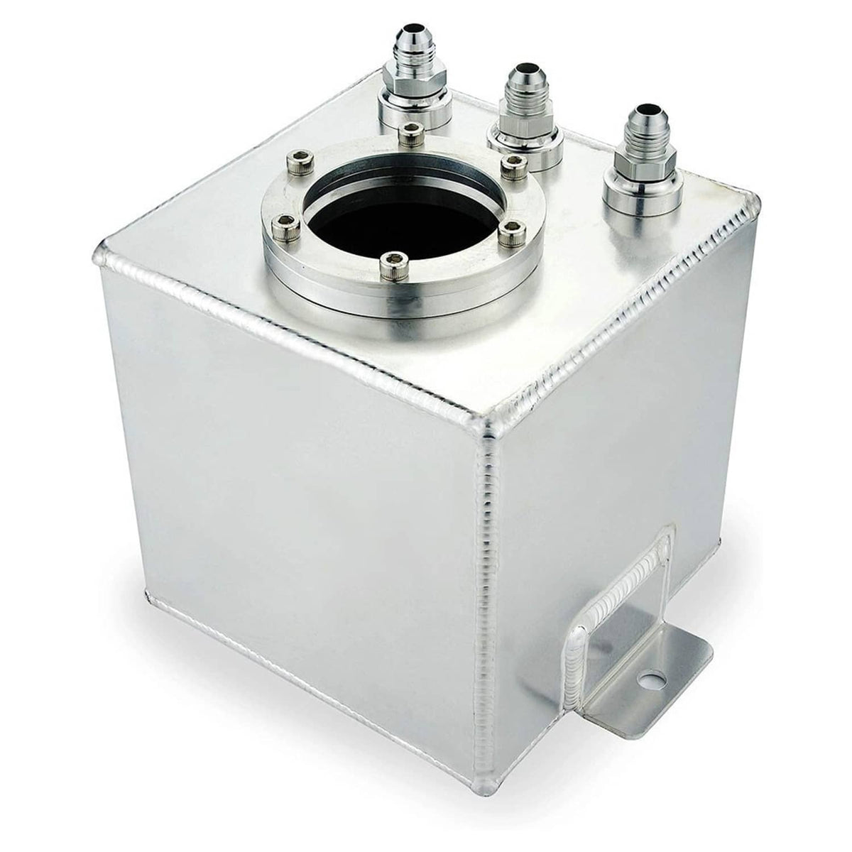 Solidspare 2L Aluminum High Flow Swirl Fuel Surge Pot Tank AN6 For 044 External Fuel Pump