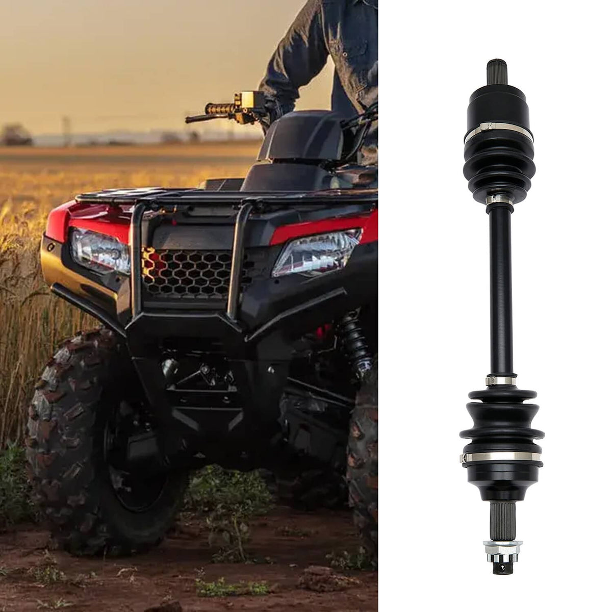 Solidspare 1 Pack Rear Left / Right CV Axle For 2020+ Honda Rancher 420 TRX420FA w/IRS Only