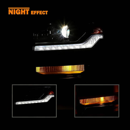 Solidspare HID/Xenon Headlights w/ DRL Right & Left For 2016-2018 Chevy Silverado 1500
