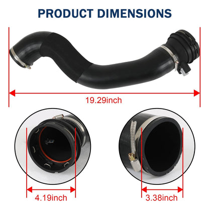 Solidspare HC3Z6F073B Intercooler to Turbo- Hose With Sensor For 2017-2019 F-250 F350 6.7