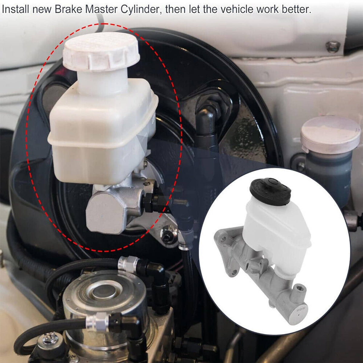 Solidspare Brake Master Cylinder For 1992-2002 Toyota Corolla 93-1997 Geo Prizm 1.6L/1.8L