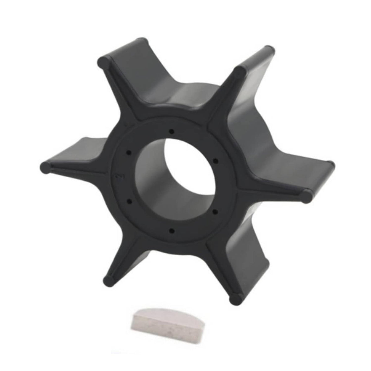Solid Spare Water Pump Impeller with Key 19210-ZV7-003 for Honda Marine Outboard 20/25/30HP