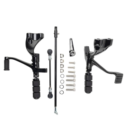 Solidspare Forward Control Pegs Lever Linkage Kit For Harley Sportster XL 883 1200 2014-22
