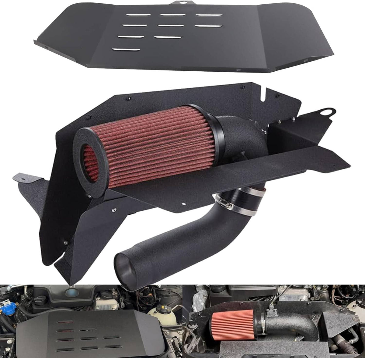 Solidspare New Cold Air Intake Kit For 12-16 BMW F22 220i 228i 320i 328i 420i 428i 2.0T N20