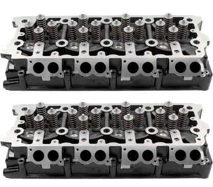 Solidspare 2x Cylinder Heads Powerstroke 6.4L Fit for 2008-2010 Ford F250 F350 F450 F550