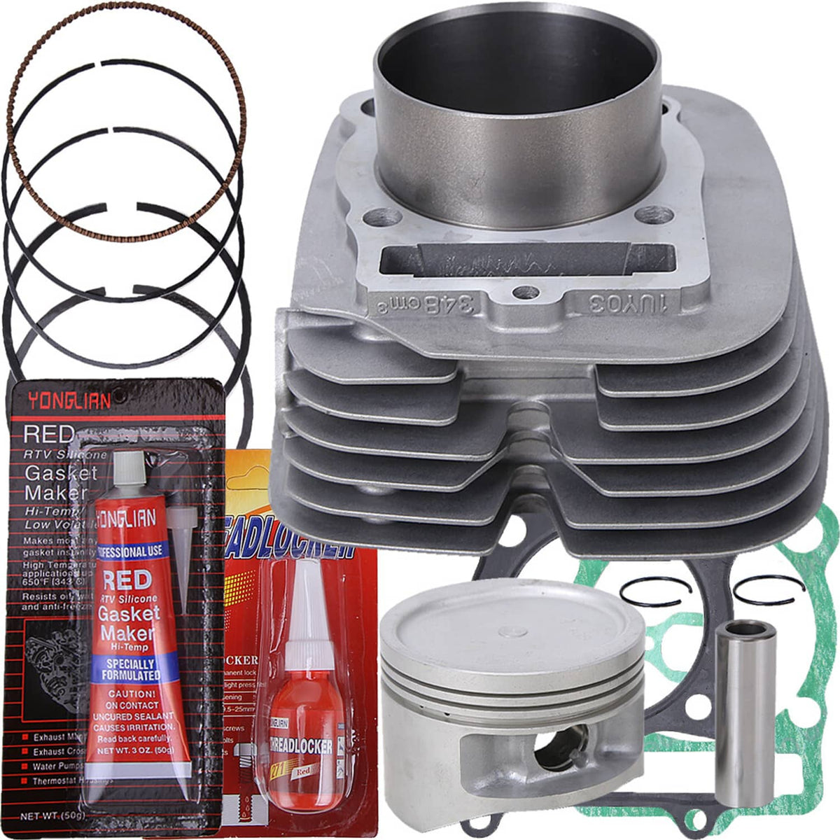 Solidspare Cylinder Piston Top End Gasket Kit for Yamaha Bruin 350 2x4 (YFM350A) 2004-2006